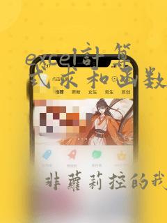 excel计算式求和函数