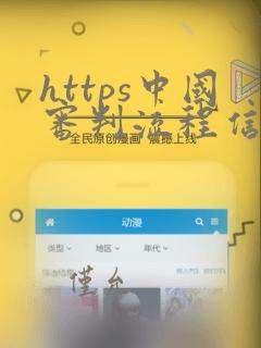 https中国审判流程信息公开网
