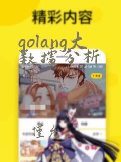 golang大数据分析