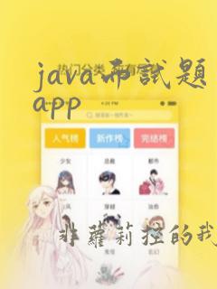 java面试题app