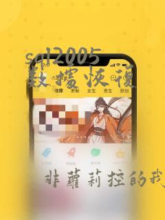 sql2005数据恢复