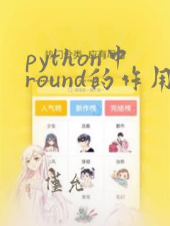 python中round的作用