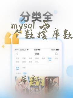 mysql 两个数据库数据同步