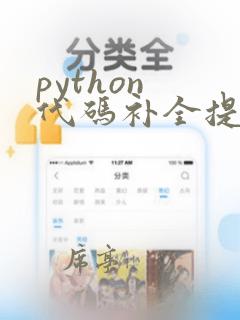 python 代码补全提示