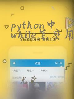 python中while怎么用