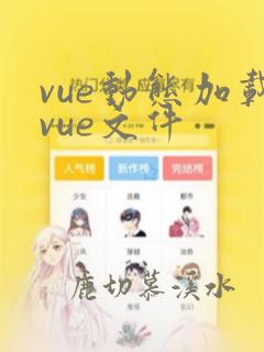 vue动态加载vue文件