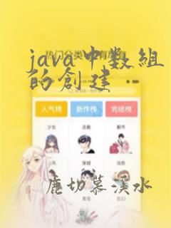 java中数组的创建