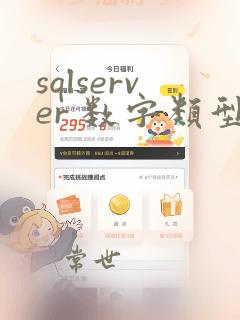sqlserver 数字类型