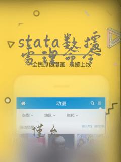 stata数据处理命令
