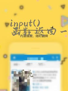 input()函数返回一个字符串