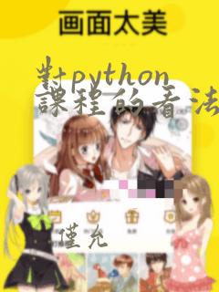 对python课程的看法