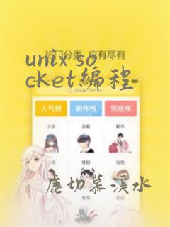 unix socket编程