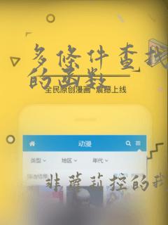 多条件查找数据的函数