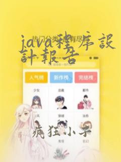 java程序设计报告