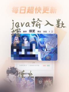 java输入数据