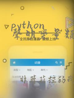 python 声明变量类型