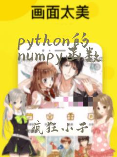 python的numpy函数