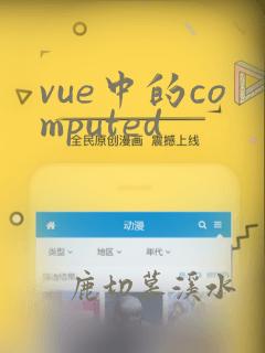 vue中的computed