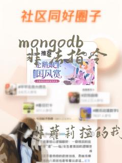 mongodb 非法指令