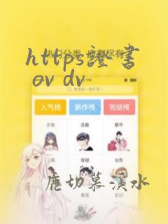 https证书 ov dv