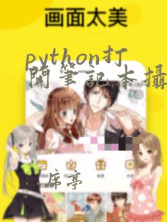 python打开笔记本摄像头