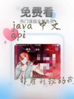 java 中文api