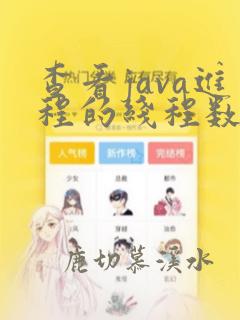 查看java进程的线程数