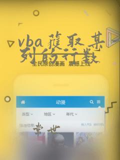 vba获取某一列的行数