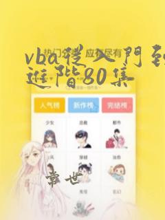 vba从入门到进阶80集
