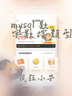 mysql 数字数据类型
