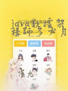 java数据架构师多少月薪