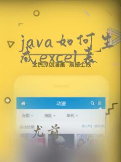 java如何生成excel表