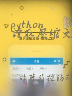 python 读取压缩文件