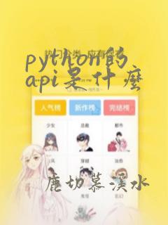 python的api是什么