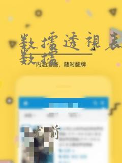 数据透视表统计数据