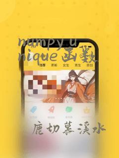 numpy unique函数