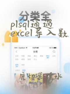 plsql通过excel导入数据