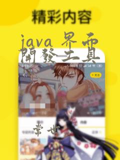 java 界面开发工具