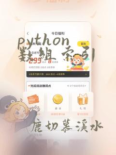 python 数组索引