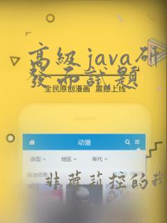 高级java研发面试题