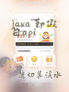 java 节假日api