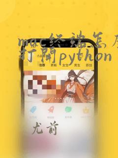 mac终端怎么打开python