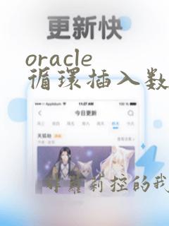 oracle 循环插入数据
