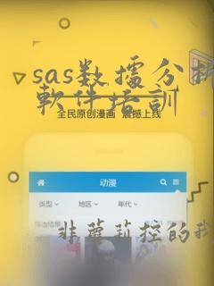 sas数据分析软件培训