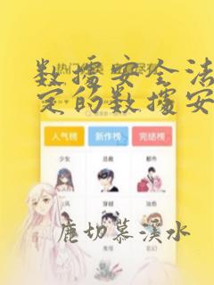 数据安全法中规定的数据安全制度有