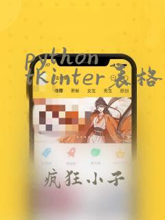 python tkinter表格控件