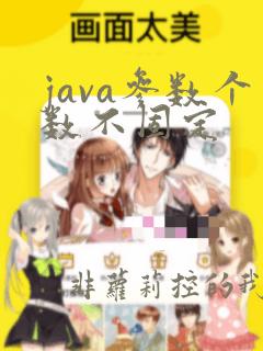 java参数个数不固定
