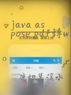 java aspose pdf转word