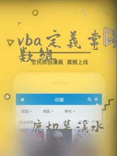 vba定义常量数组