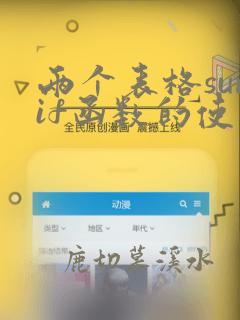 两个表格sumif函数的使用方法及实例